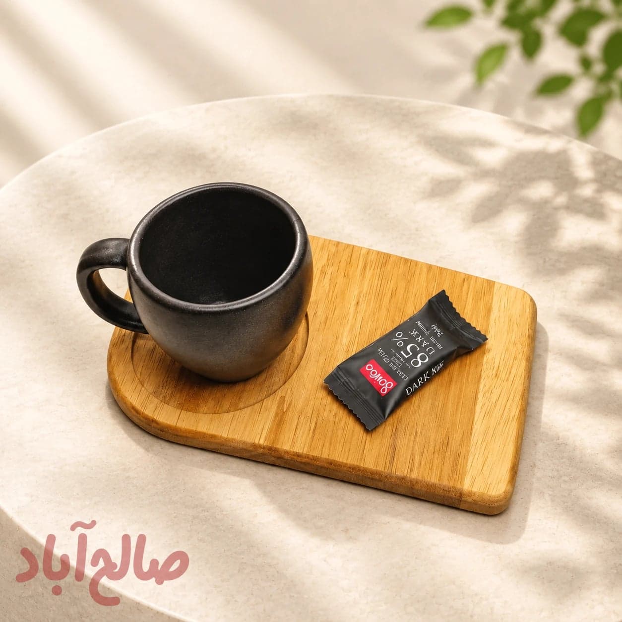 سینی سرو قهوه چوبی YAS 