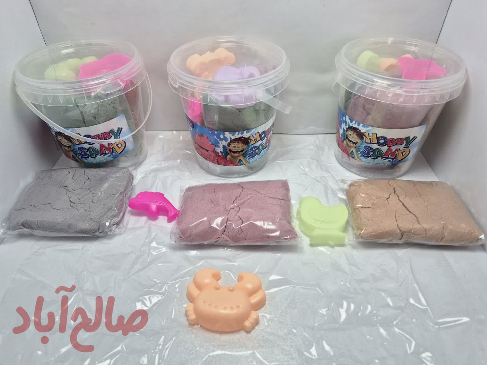 کد کالا 5010004 شن جادویی سطلی (۷۵۰گرمی)ب همراه سفره و شابلون 