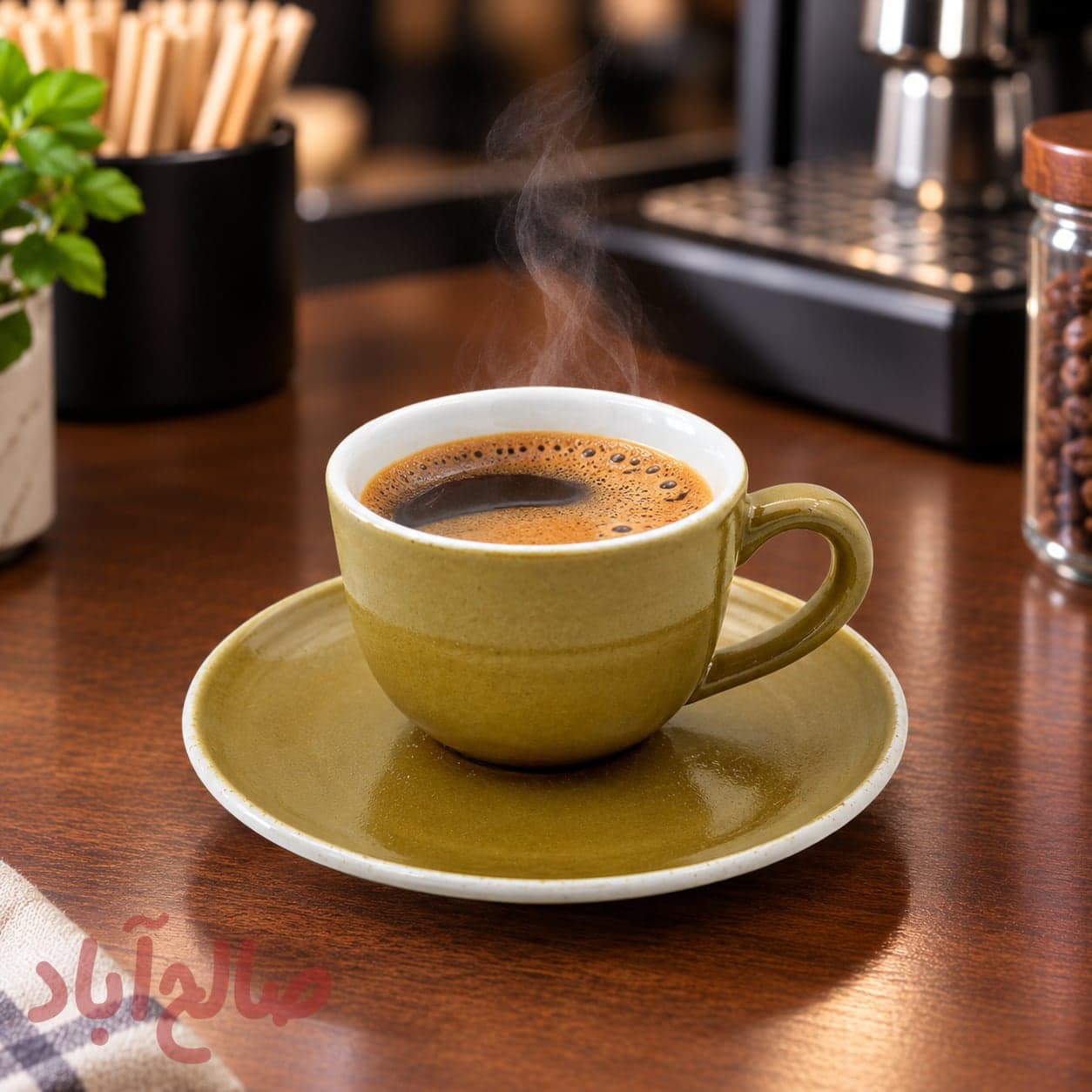 قهوه خوری 12 پارچه سبز تقدیس 