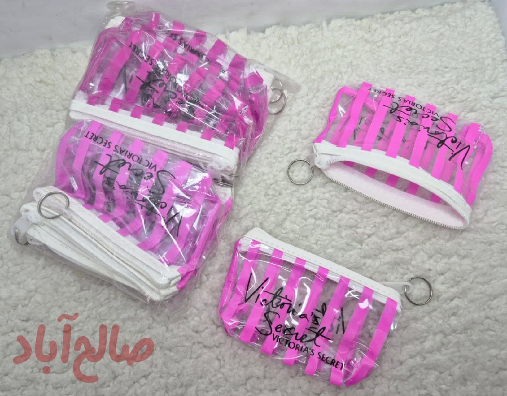 کد کالا 5030059 کیف طلقی آرایشی کوچک دخترانه حلقه کیفی ابعاد: 9*13