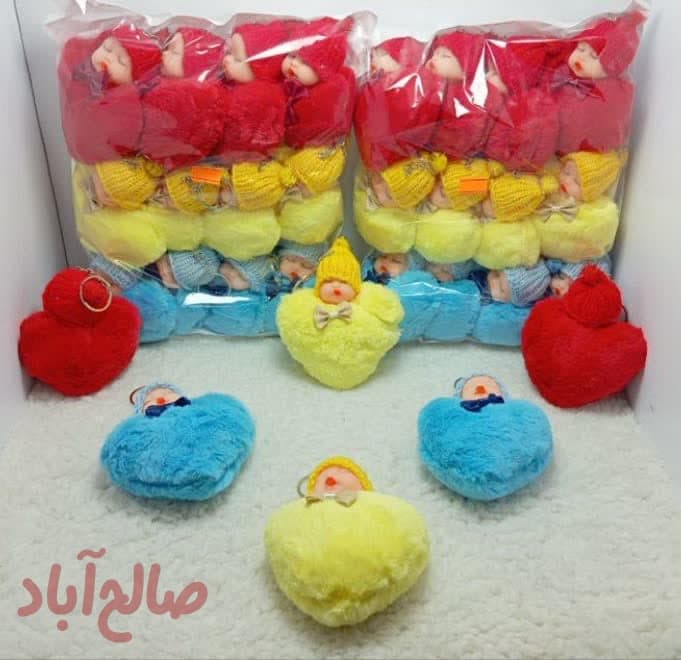 کد کالا 5000063 جاکلیدی baby آویز قلب قرمز کلاه دار