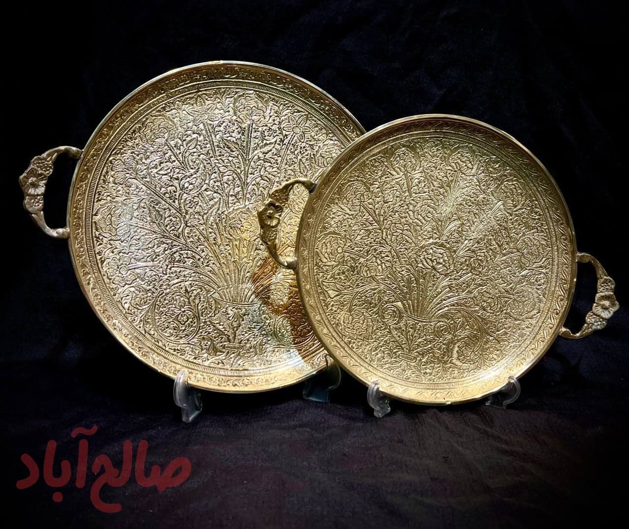 🔶 سيني گرد ٤پايه رز در٢ سايز               
