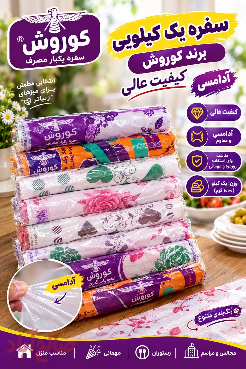 سفره یکبار مصرف 