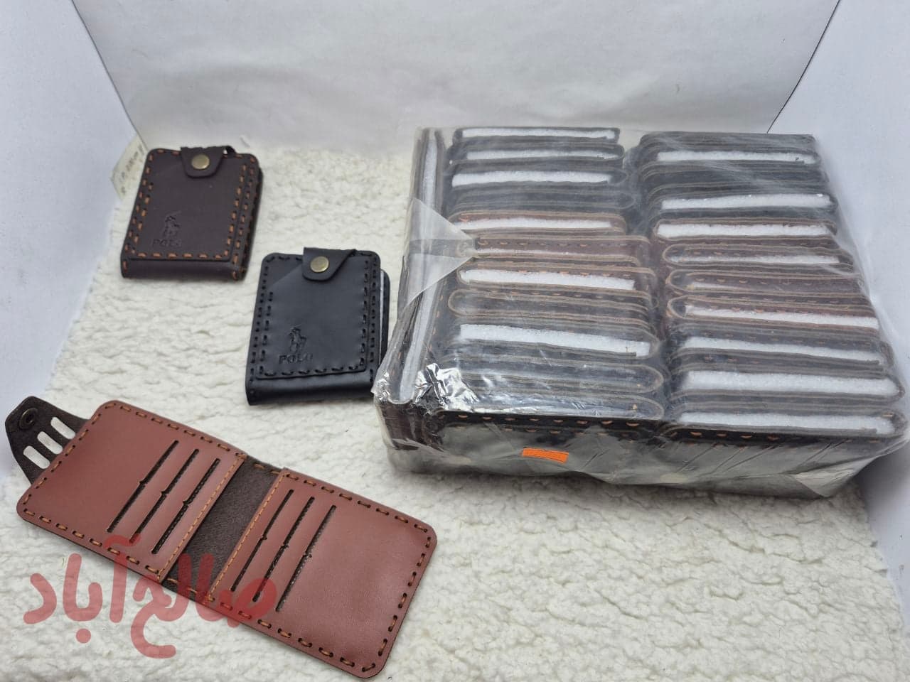 کد کالا 5290004 جاکارت عابر افقی دگمه فلزی دوردوخت ۸ جاکارت (مشکی،عسلی،قهوه ای)