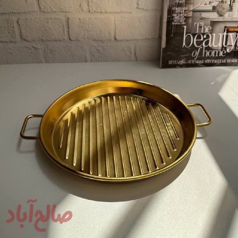 تابه گریل دسته دار طلایی