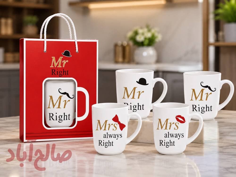 ماگ mr,mrs جعبه کادویی