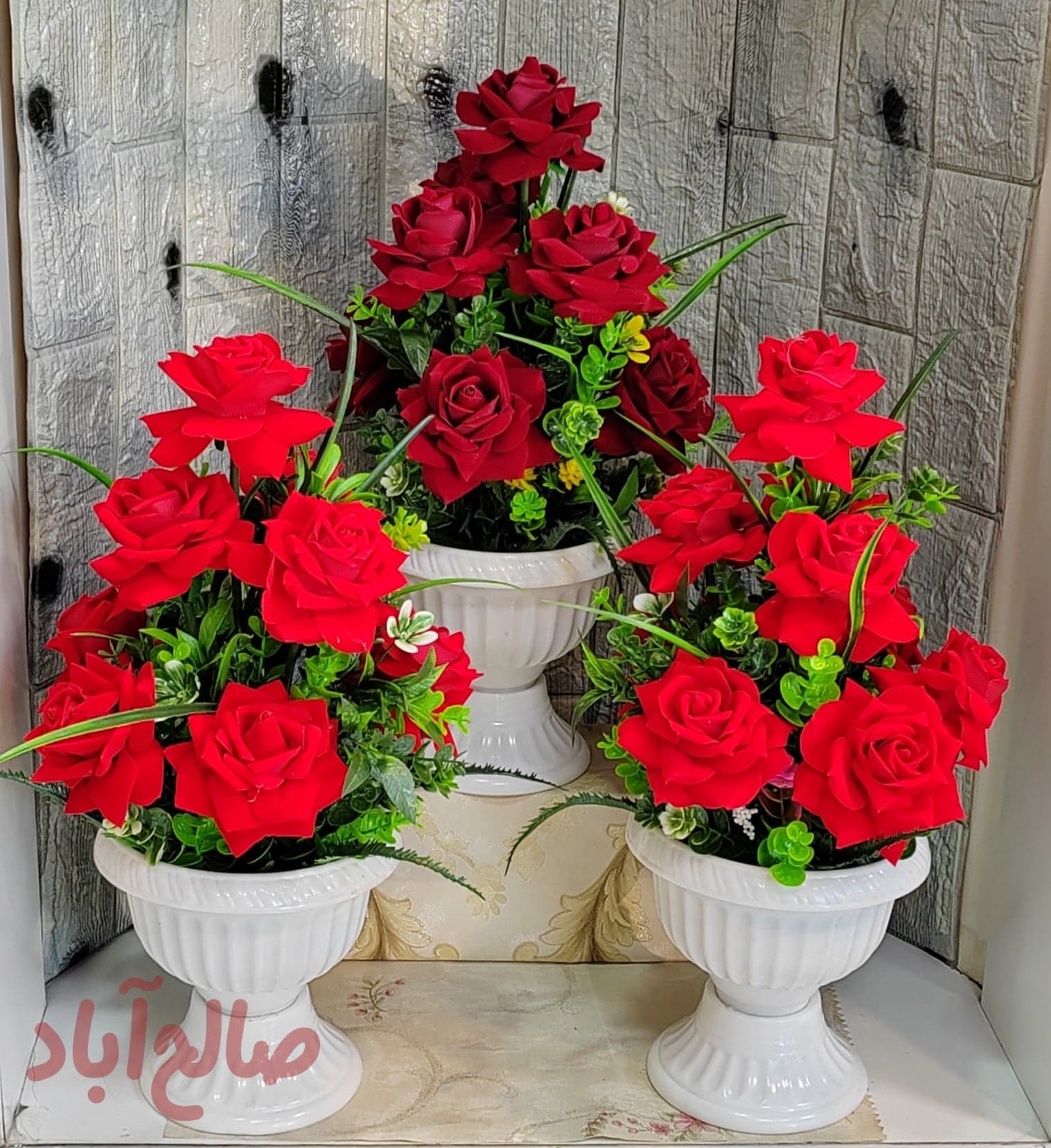 رز مخملی 9 گل 