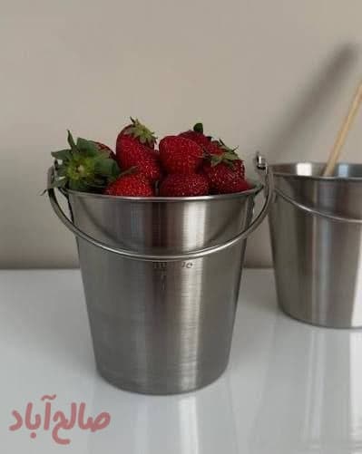 سطل یخ استیل مات