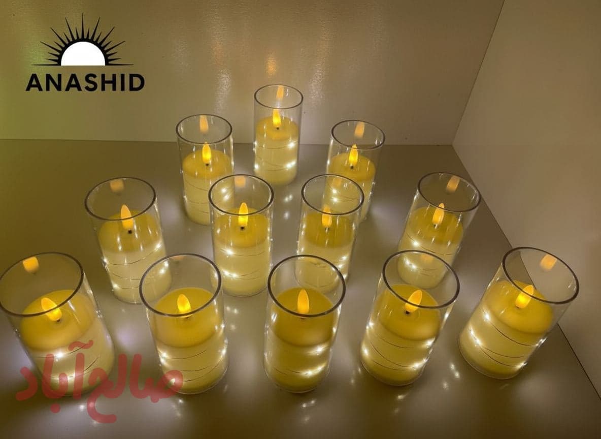 شمع LED باطری خور 
