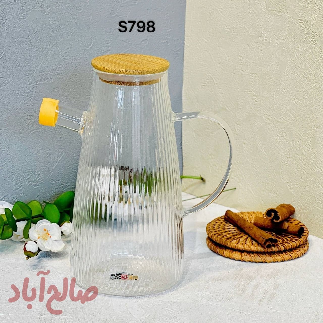روغن ریز پیرکس شیار دار درب بامبو 1000 میل