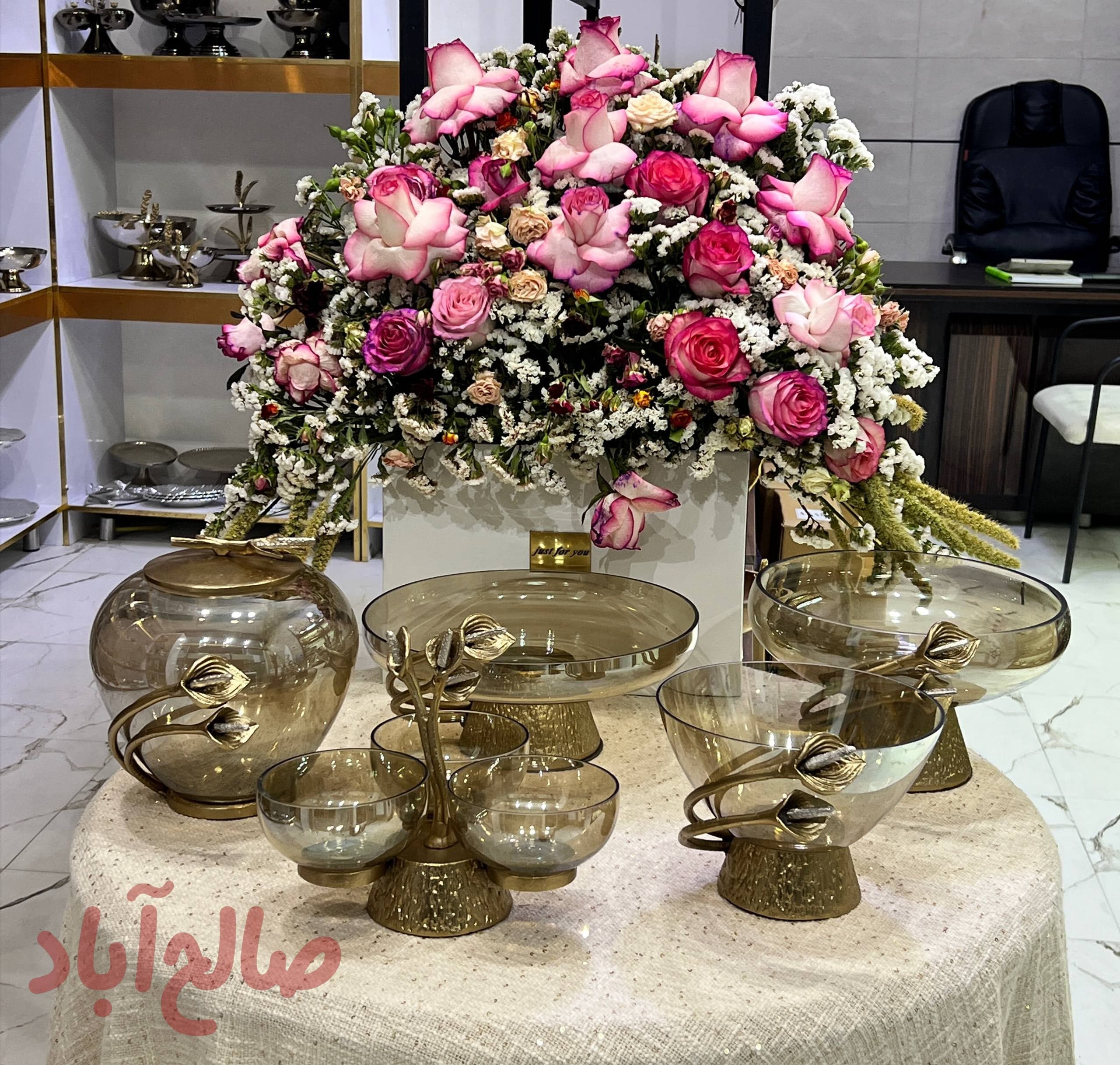 سرویس پذیرایی لیلیوم شیشه ای فورتیک