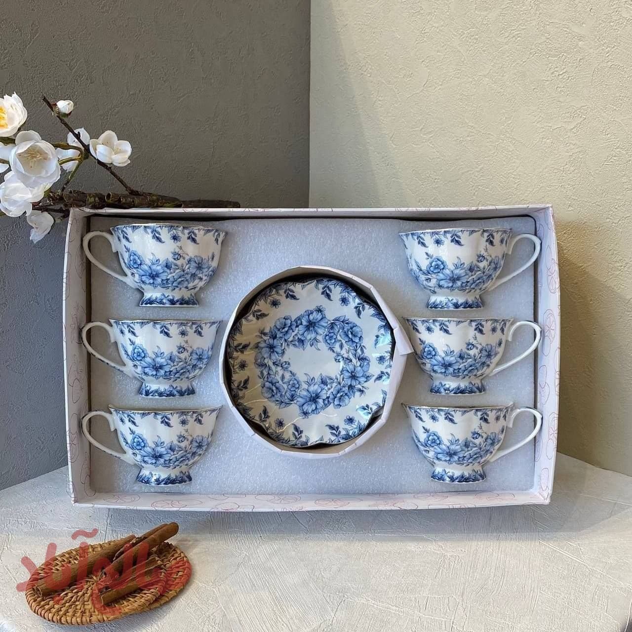 ست چای خوری گل آبی