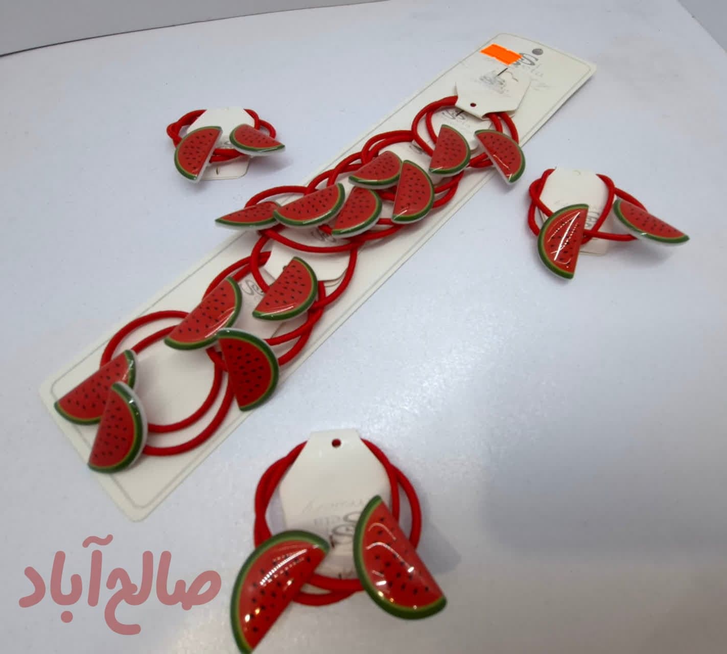 کد کالا 5020120 کش مو یلدایی هندوانه نیم قاچ (۶جفتی)