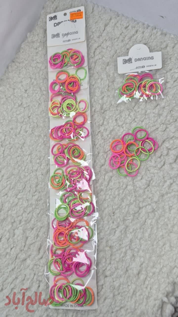 کد کالا 5170046 کش مو بانجی رنگی ۲۰عددی خارجی (۱۰بسته)
