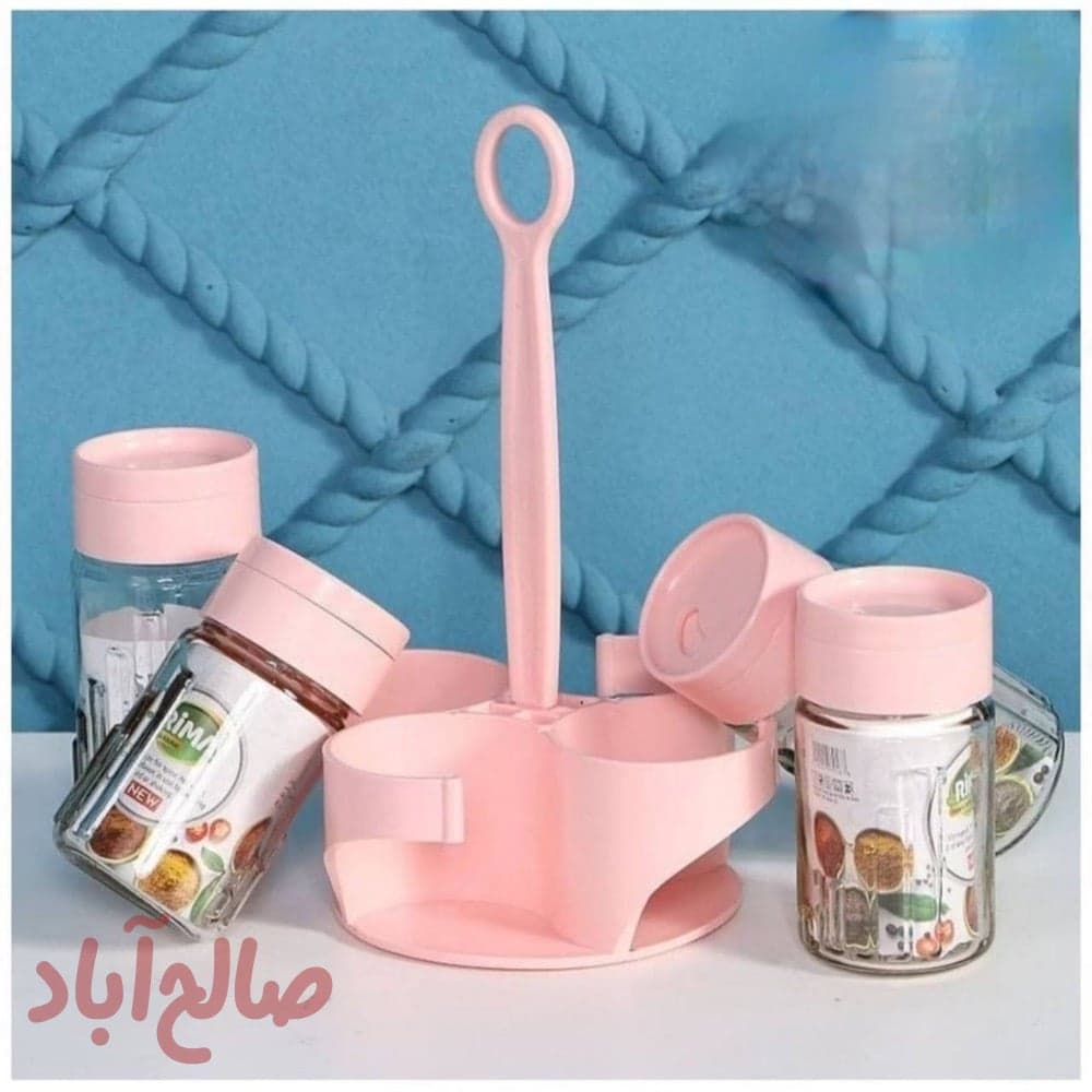 ست جا ادویه شیشه ای 4 عددی یاس