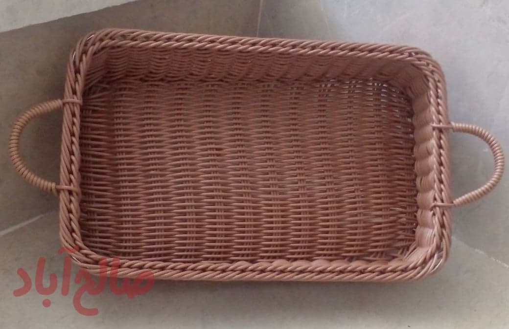 سبد حصیری دسته دار نسیم
