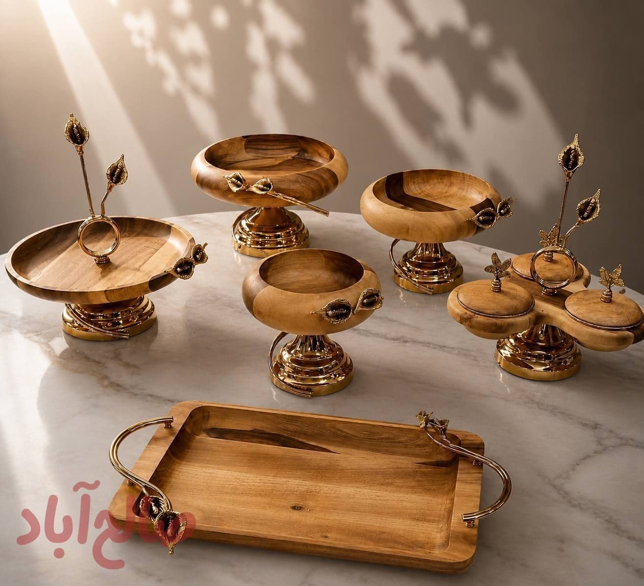 سرویس پذیرایی چوبی لیلیوم