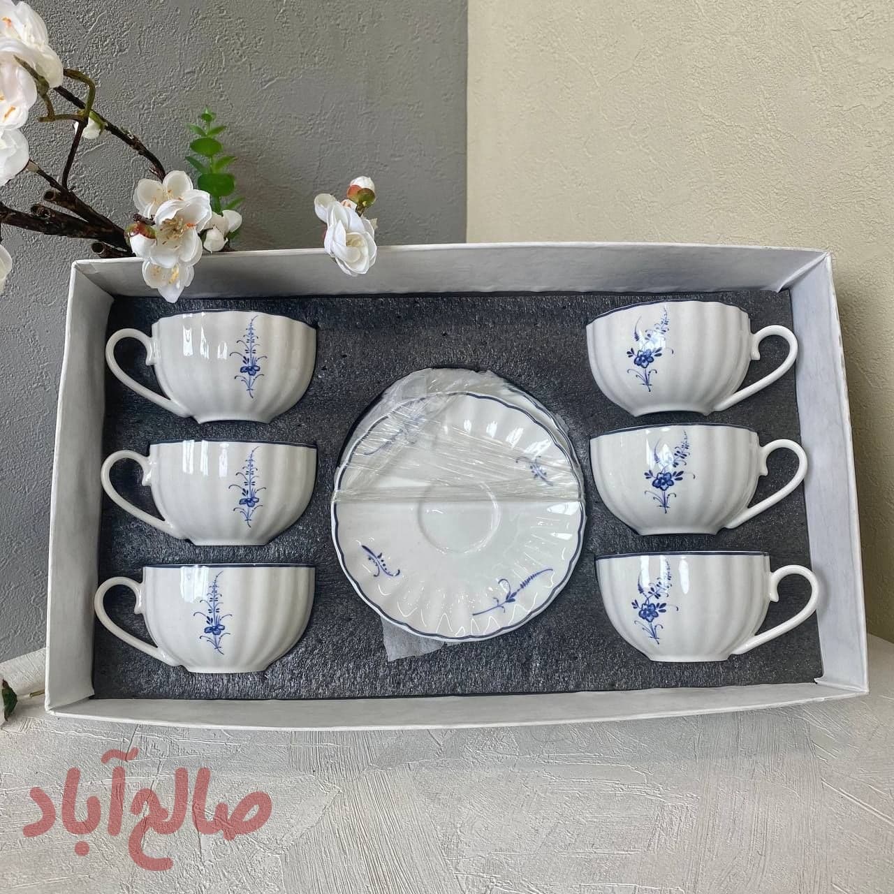 ست چای خوری گل آبی