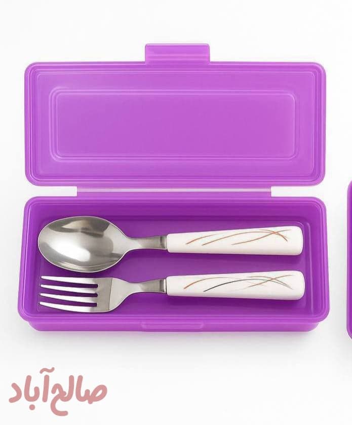 باکس همراه قاشق و چنگال