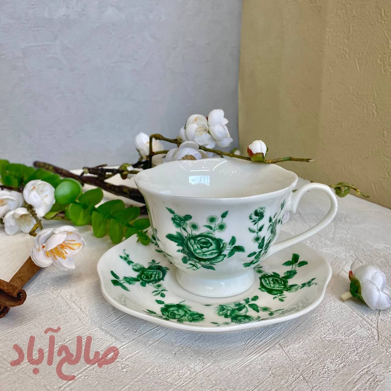 ست چای خوری گل سبز
