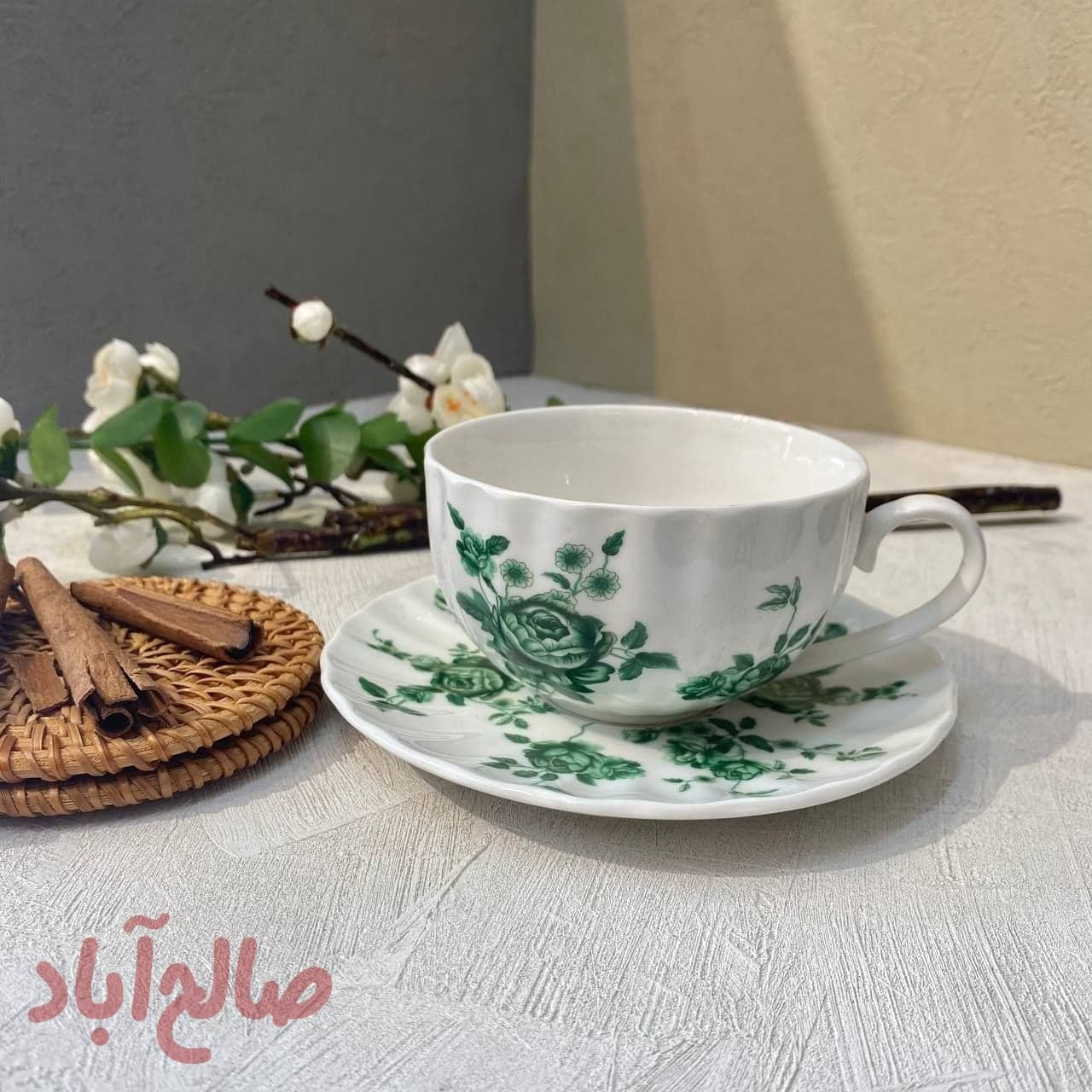 ست چای خوری گل سبز