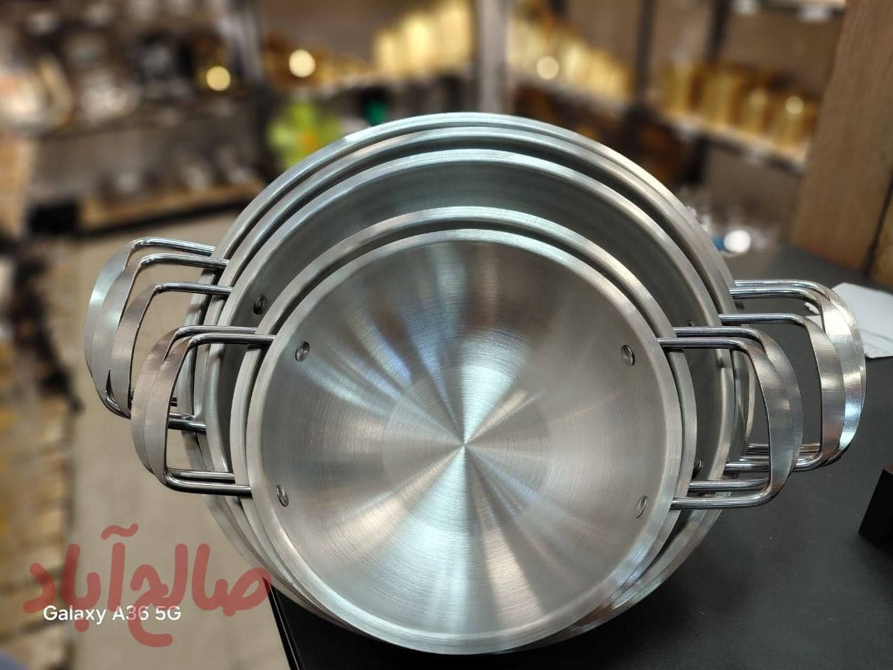 تابه دسته دار استیل سیلور