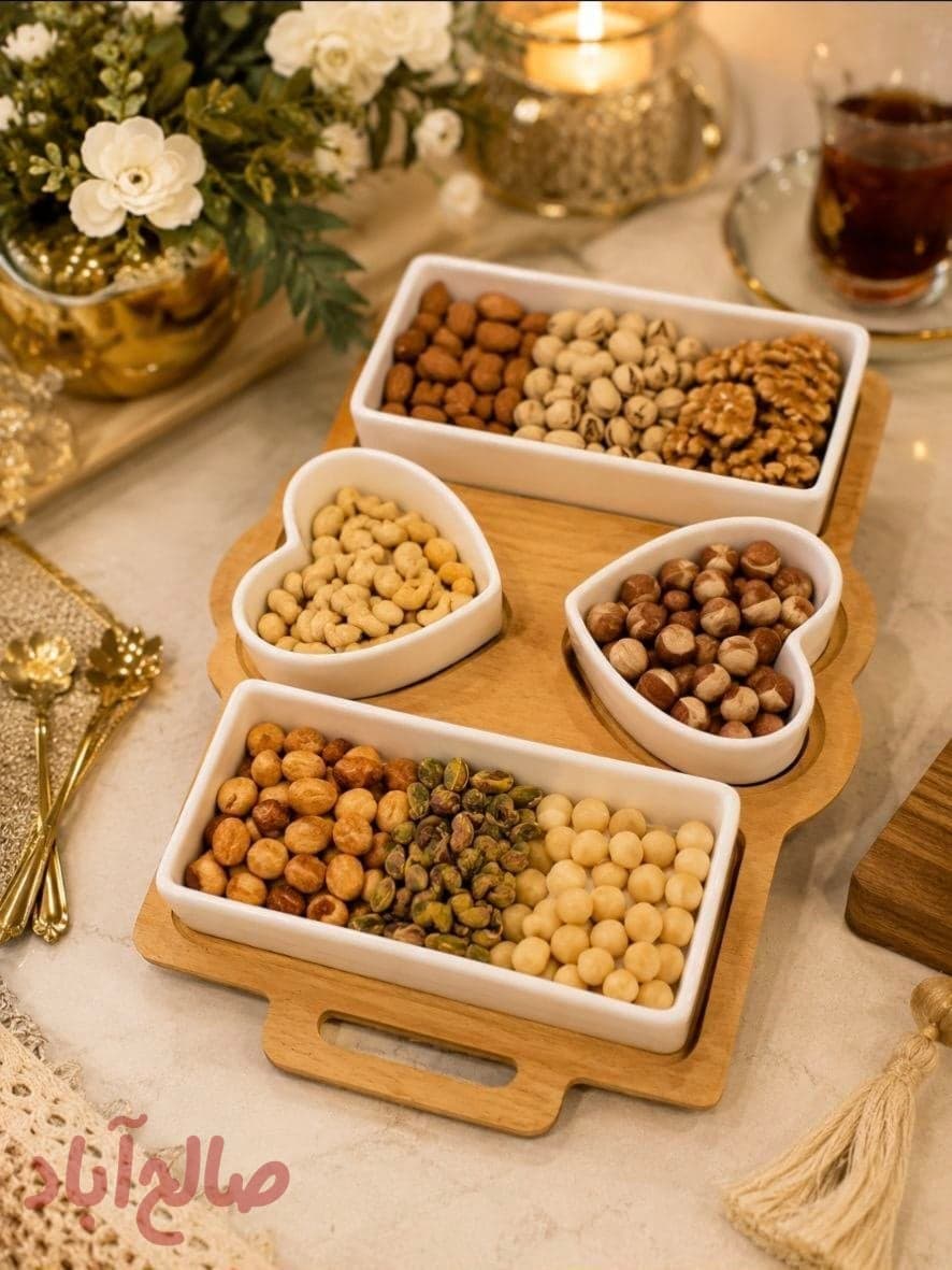 اردو خوری دوبل مستطیل 2 قلب