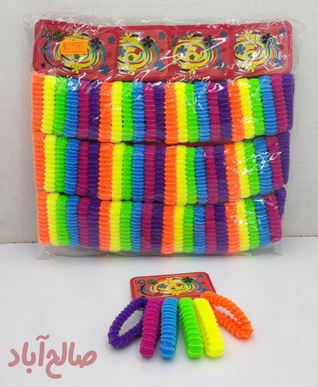 کد کالا 5180001 کش مو حوله ای خطی رنگی (۷۲ عددی) ۱۲ کارت ۶عددی قیمت هر کارت: ۸۰۰۰ تومان قیمت یک بسته: ۹۶۰۰۰ تومان