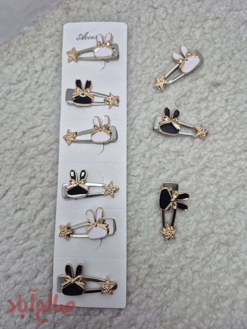 کد کالا 5100027 گیره انبری مثلثی طرح خرگوش ستاره دار (۶عددی) قیمت یک کارت: ۱۴۰۰۰۰ تومان