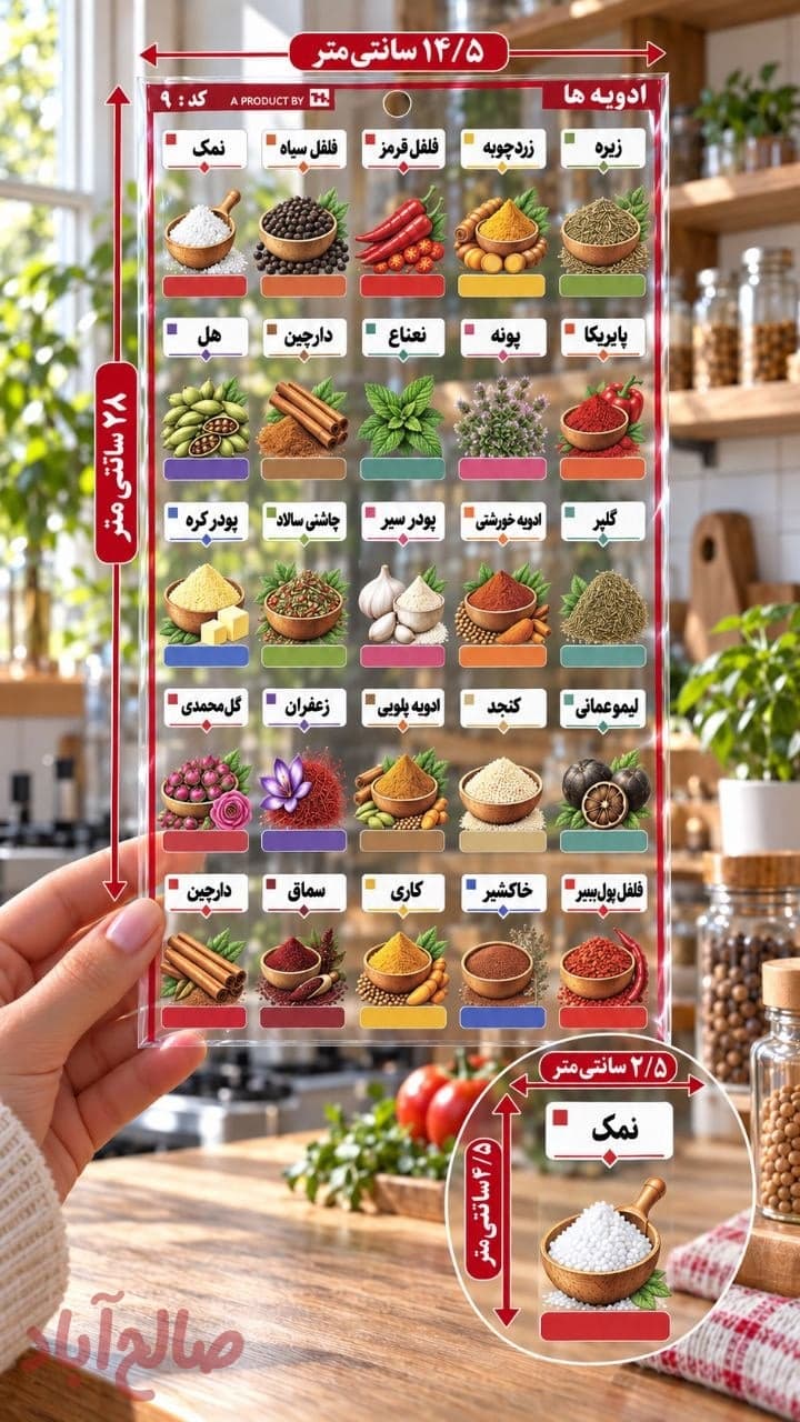 لیبل ضد آب ادویه