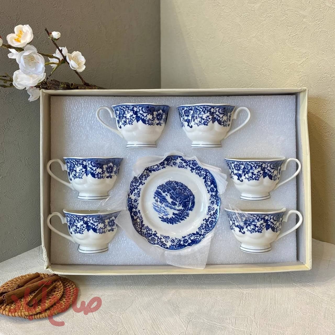 ست چای خوری گل آبی
