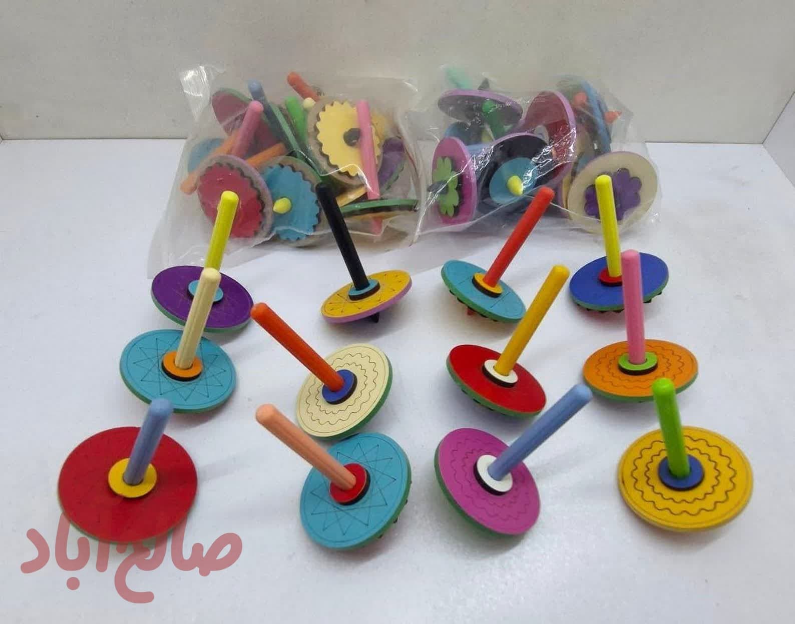 کد کالا 5420009 فرفره چوبی کوچک ساده قطر ۴/۵سانت