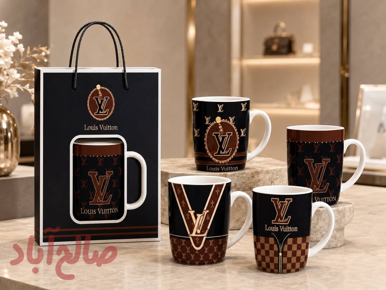 ماگ LV رنگی جعبه کادویی