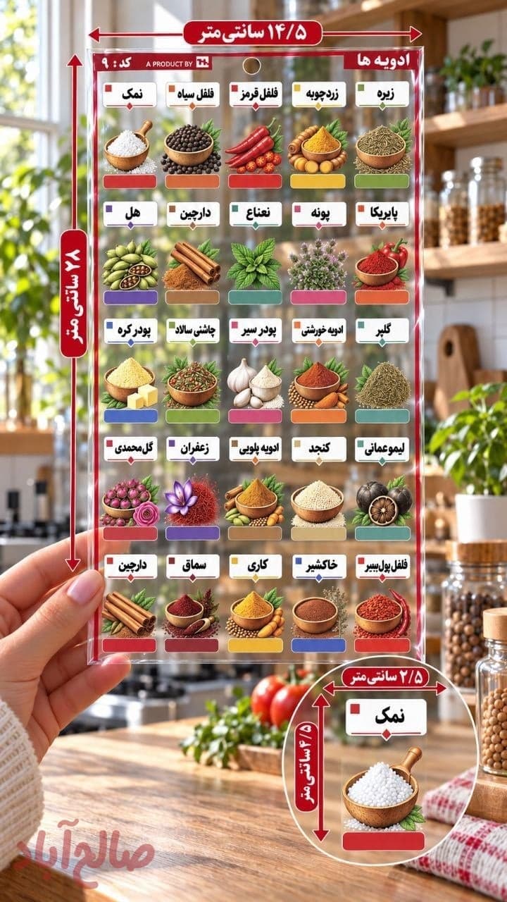 لیبل ضد آب ادویه