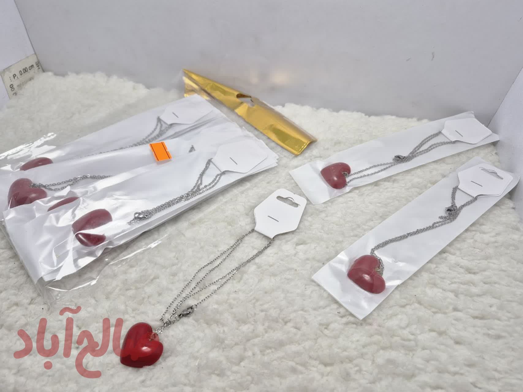کد کالا 5050009 گردنبند زنجیر استیل قلب خمیر چینی