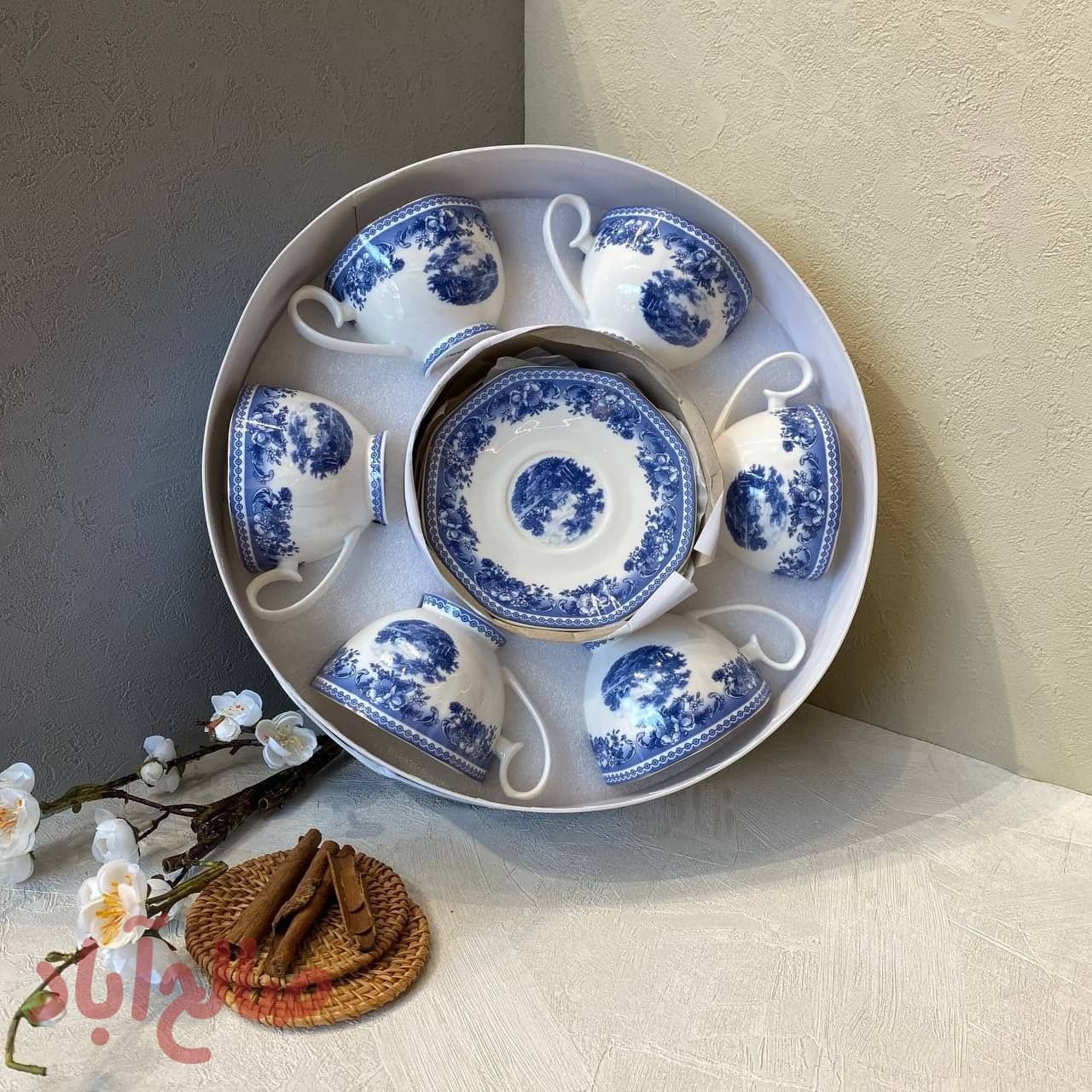 ست چای خوری گل آبی