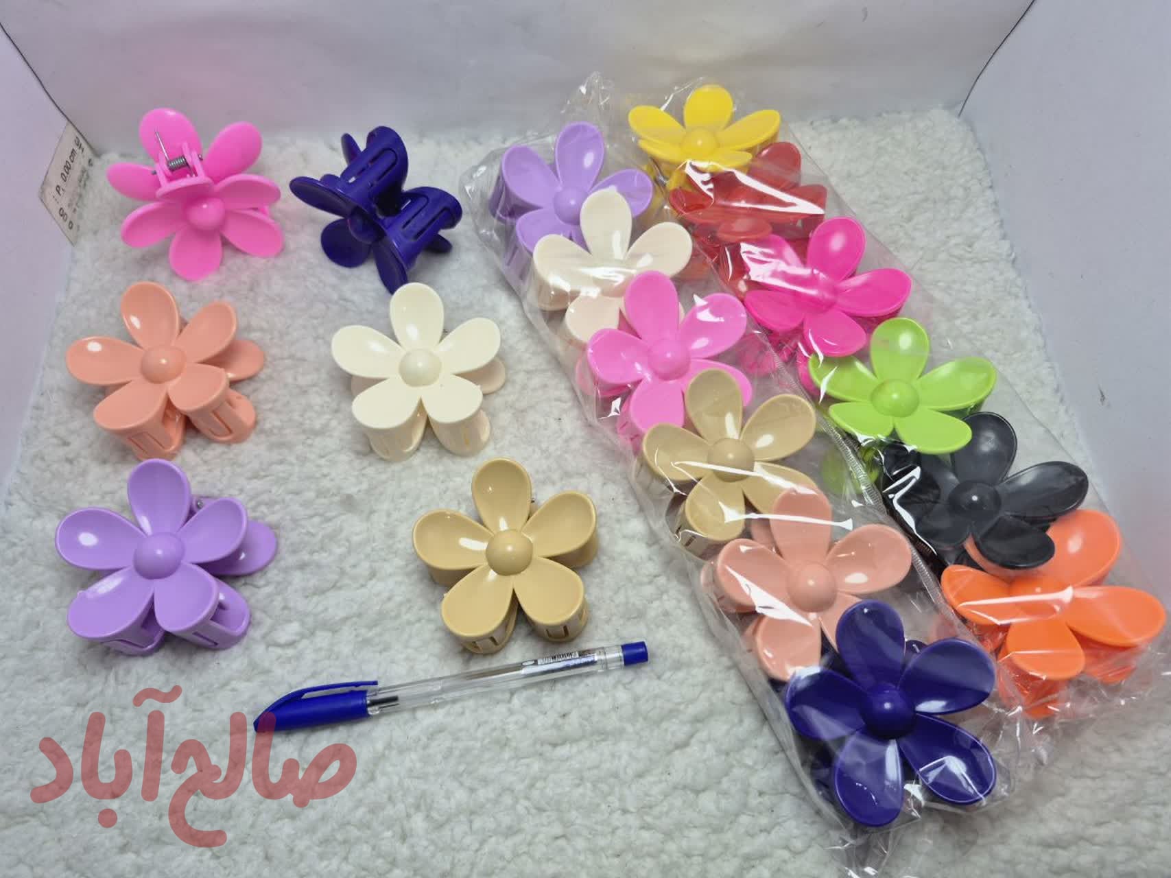 کد کالا 5090030 کلیپس نشکن بابونه بزرگ رنگی