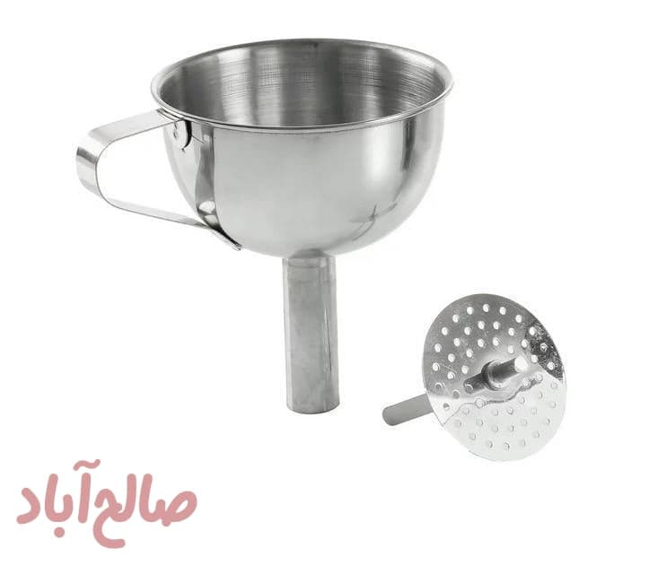 قیف صافی دار استیل