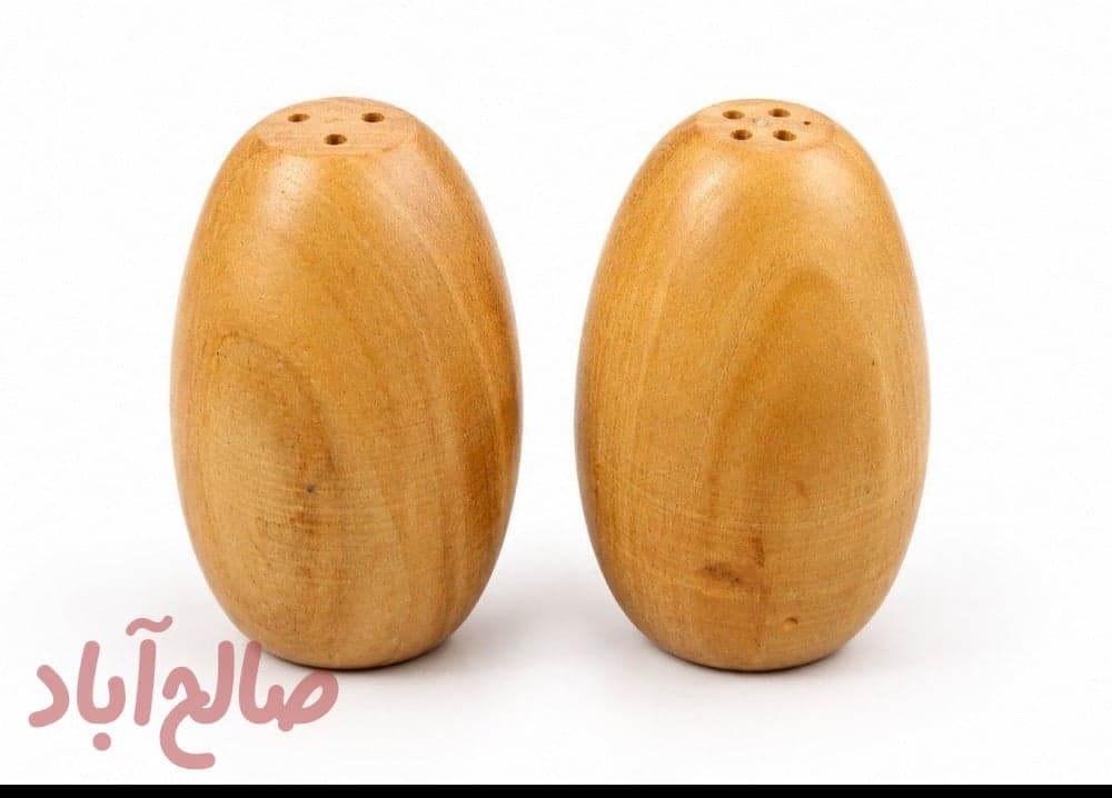 نمکدان جفتی چوبی