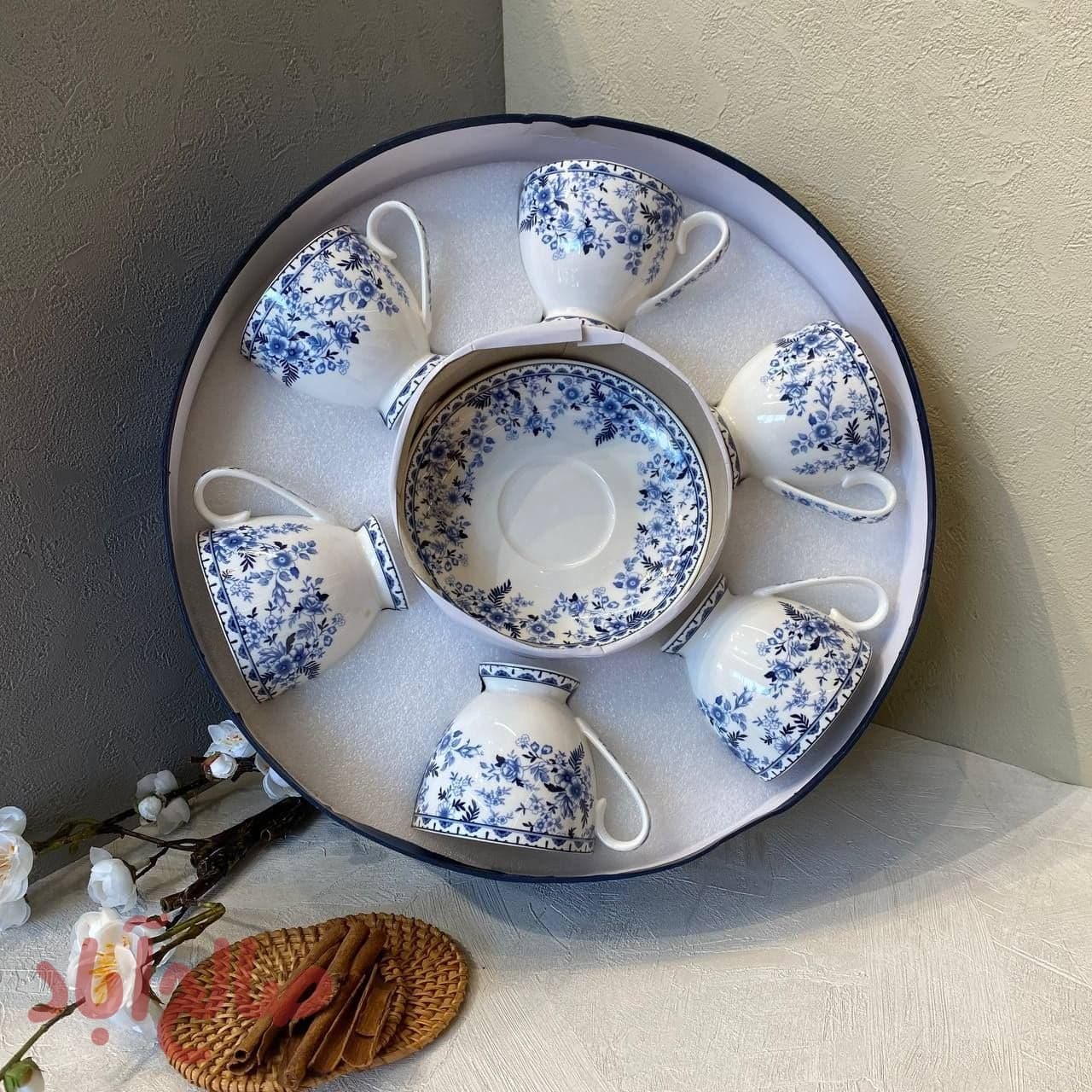 ست چای خوری گل آبی