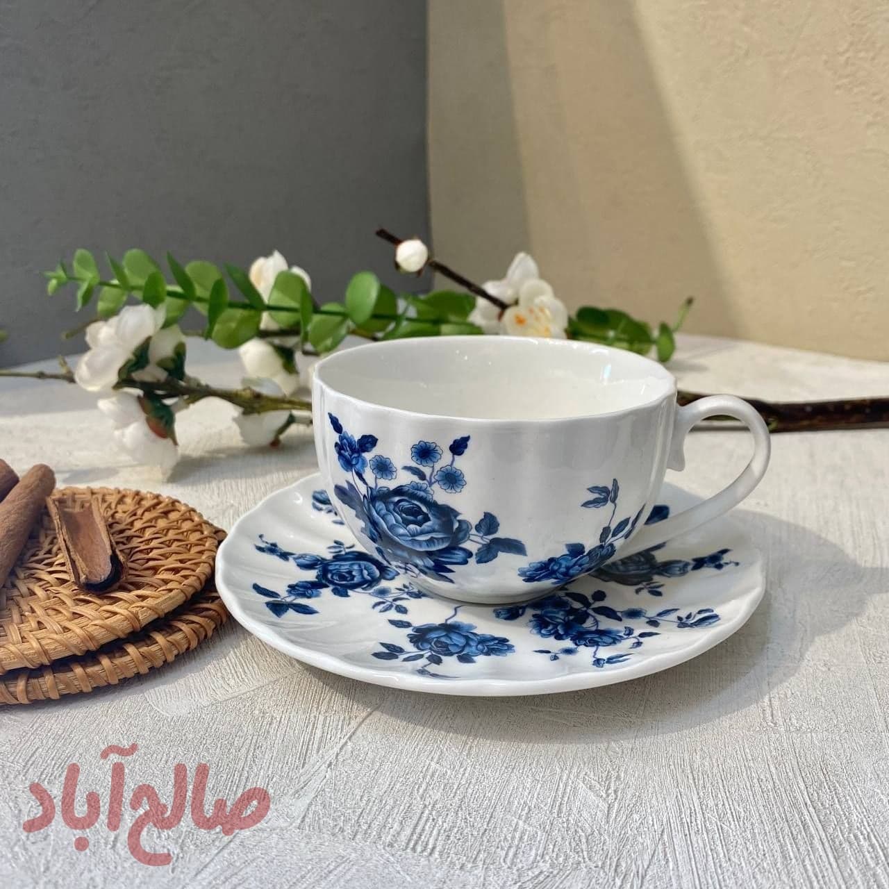 ست چای خوری گل آبی