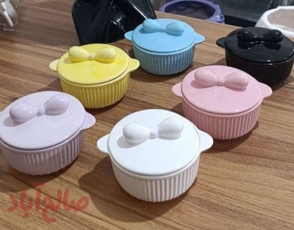 سوپ خوری پاپیون رنگی سرامیکی