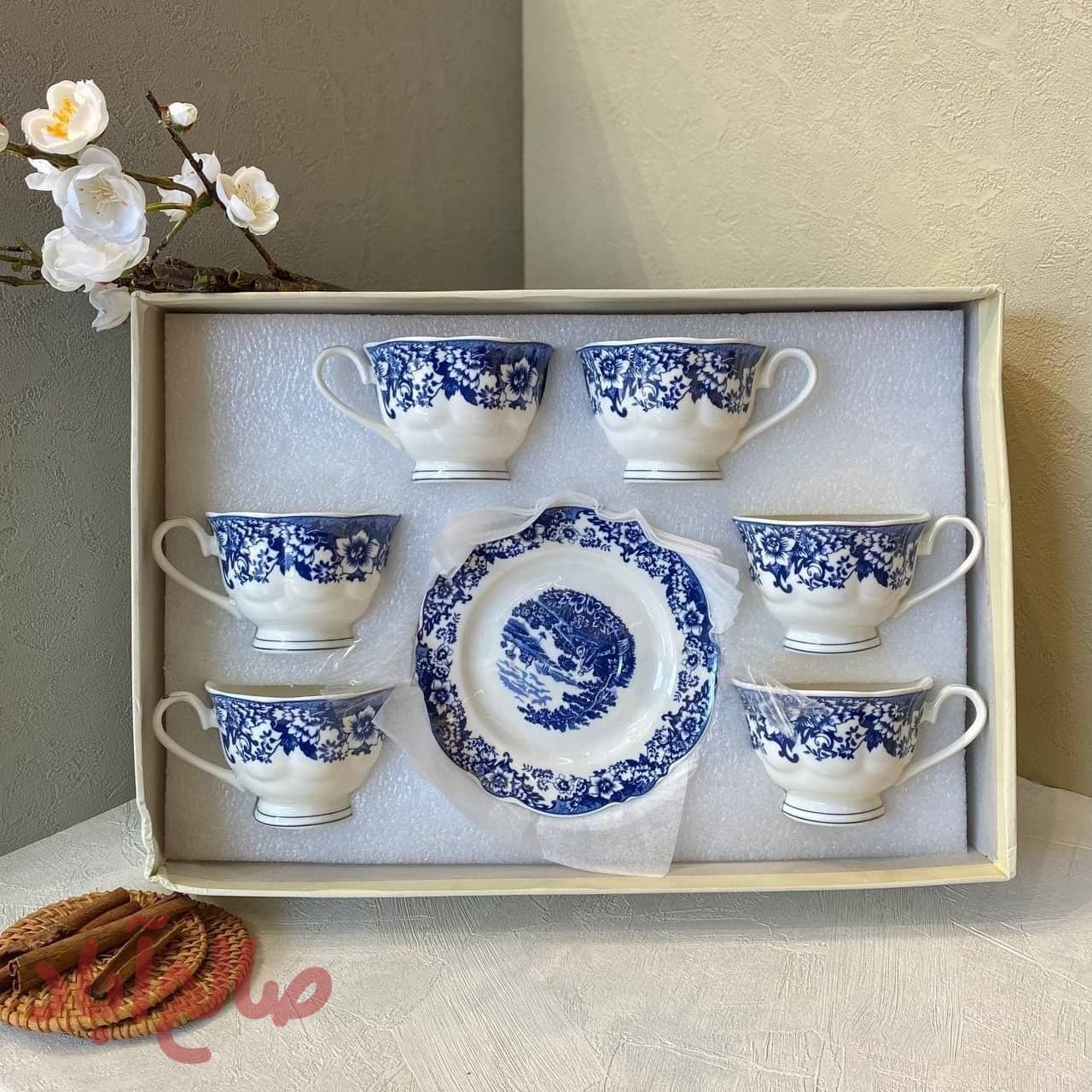 ست چای خوری گل آبی