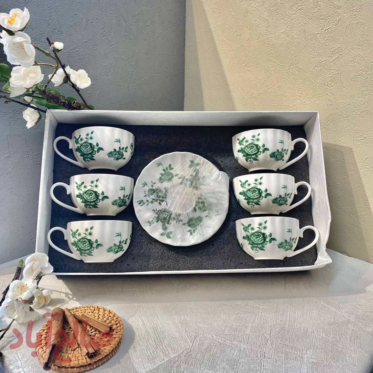 ست چای خوری گل سبز